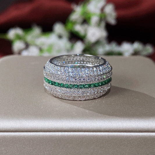 Anillo Celina Maroux con Piedras Preciosas | Oro Blanco