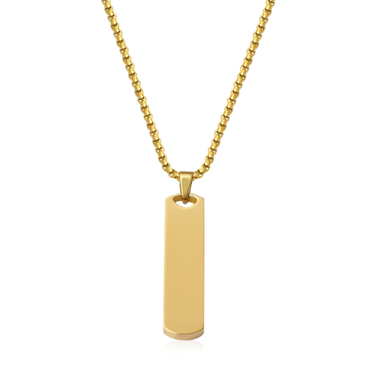Collana Placca Core Oro Bianco