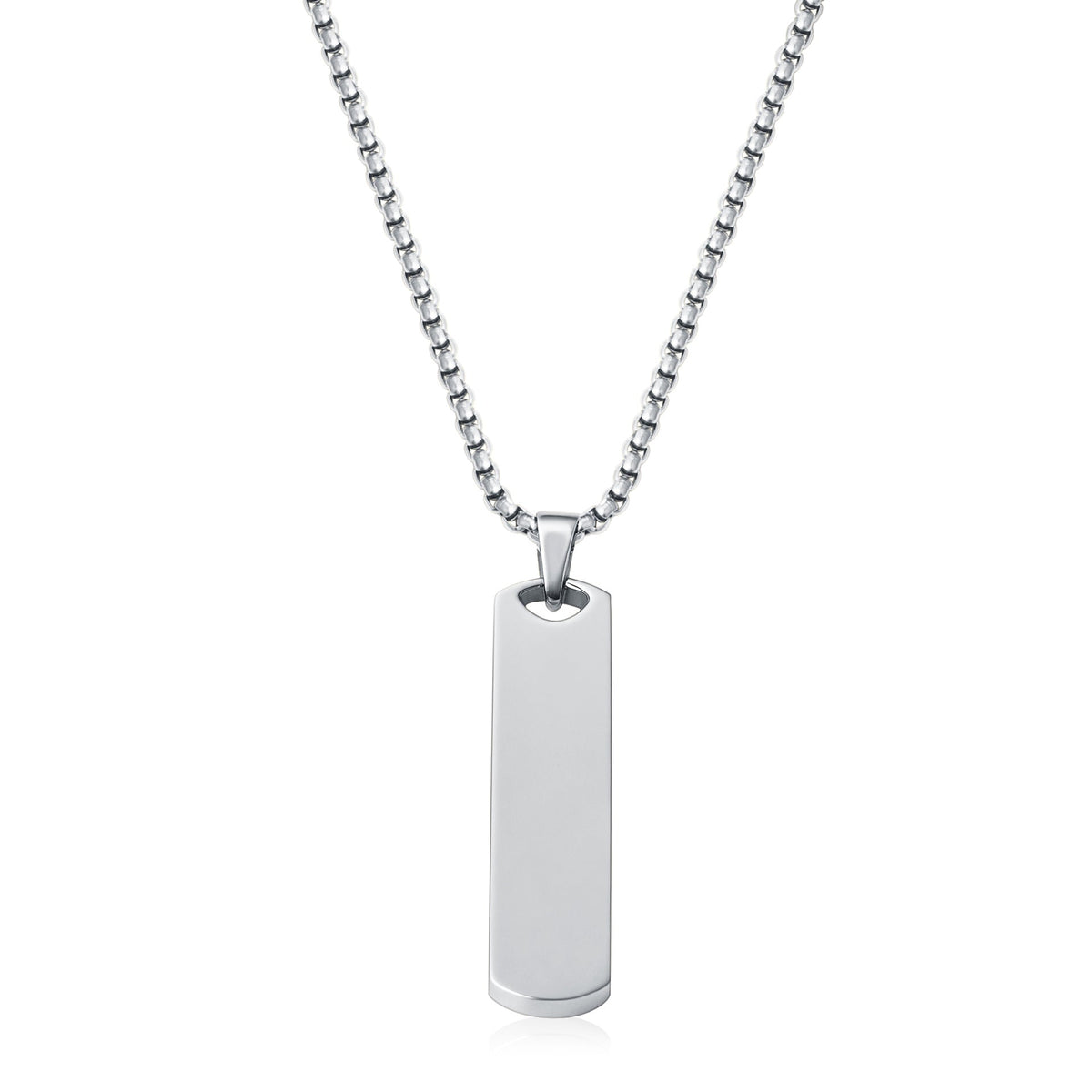 Collana Placca Core Oro Bianco