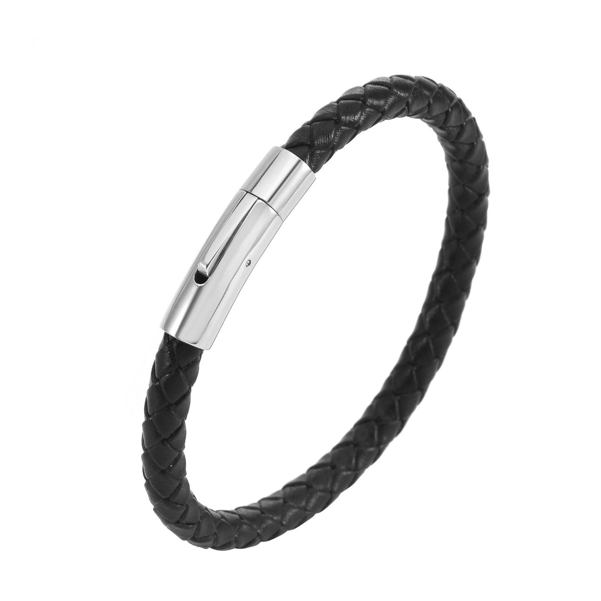 Valor Bracciale Pelle Intrecciata Oro Giallo