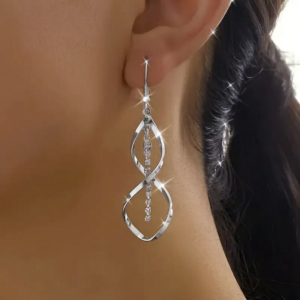 Sunbeam Spiral Yellow Gold Earrings