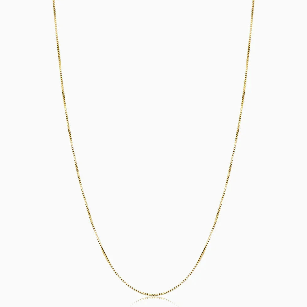 Bodega Box Chain White Gold Necklace