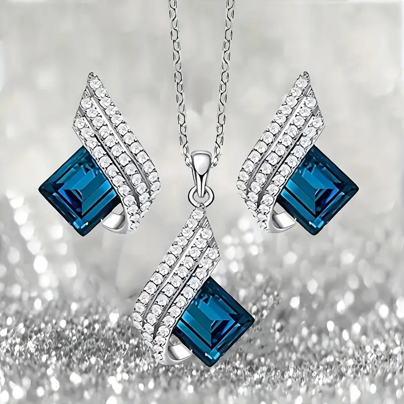 Brienne Solazure Gemstone White Gold Set