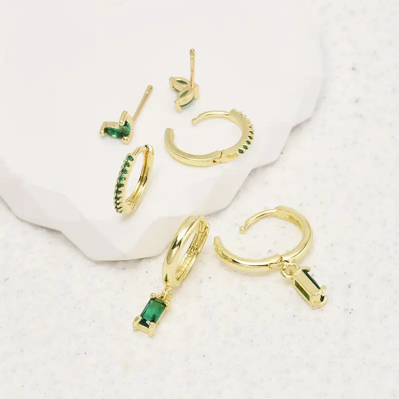Fiorenza Viridelle Gemstone Earring Set