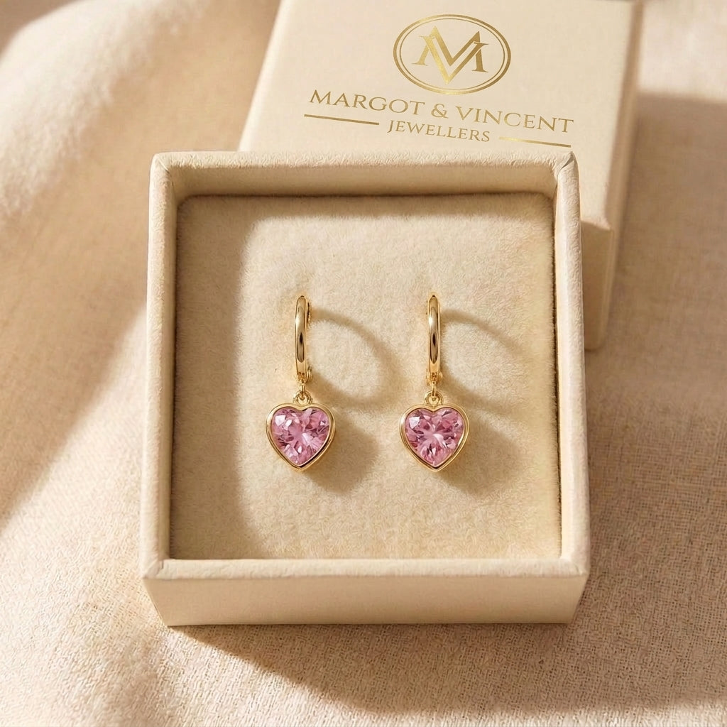 Cupid Charm Drop Earrings in the Margot & Vincent gift box