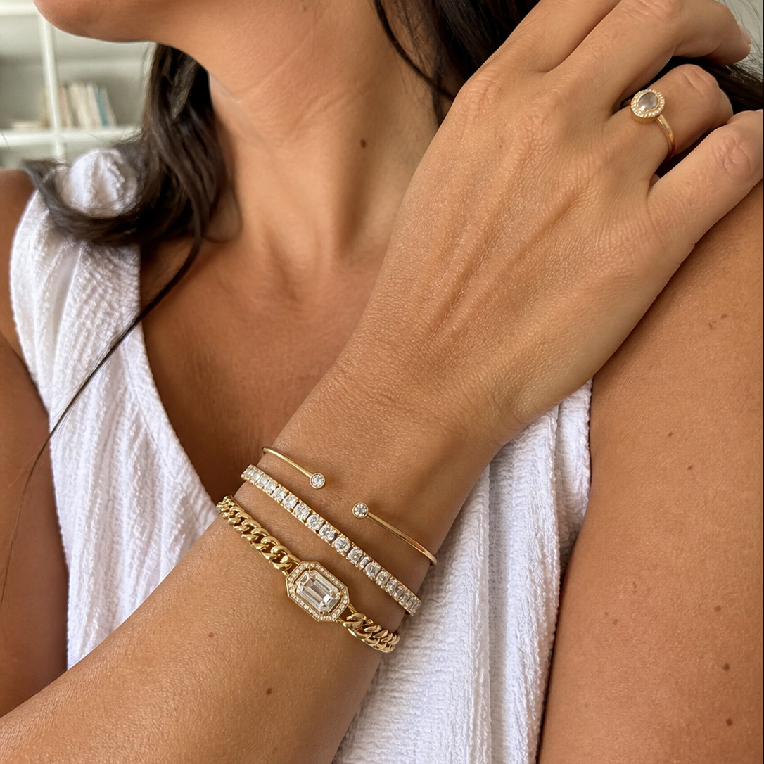 Domitia Calvina Yellow Gold Bracelet Set