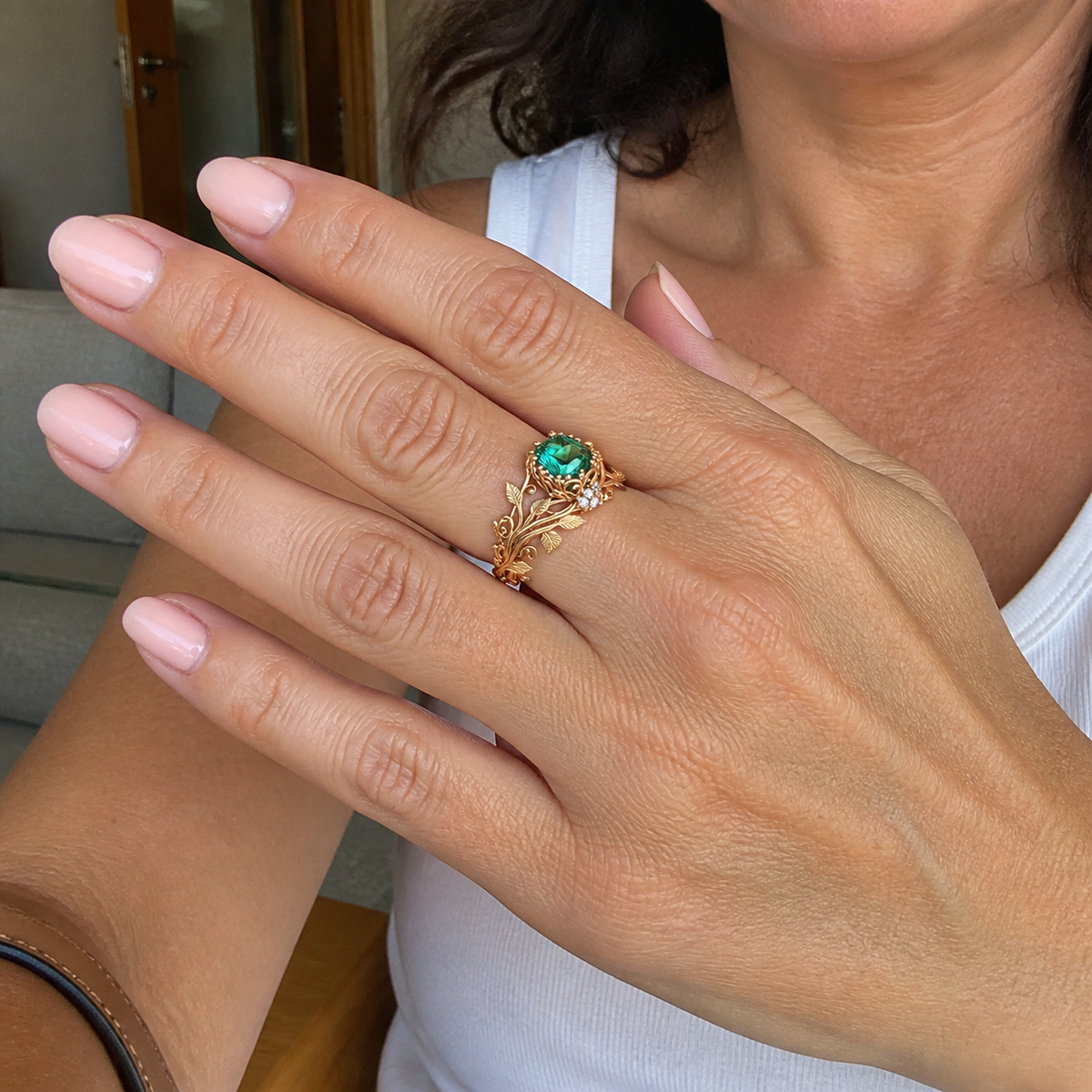 Forestlight Crystal Rose Gold Ring