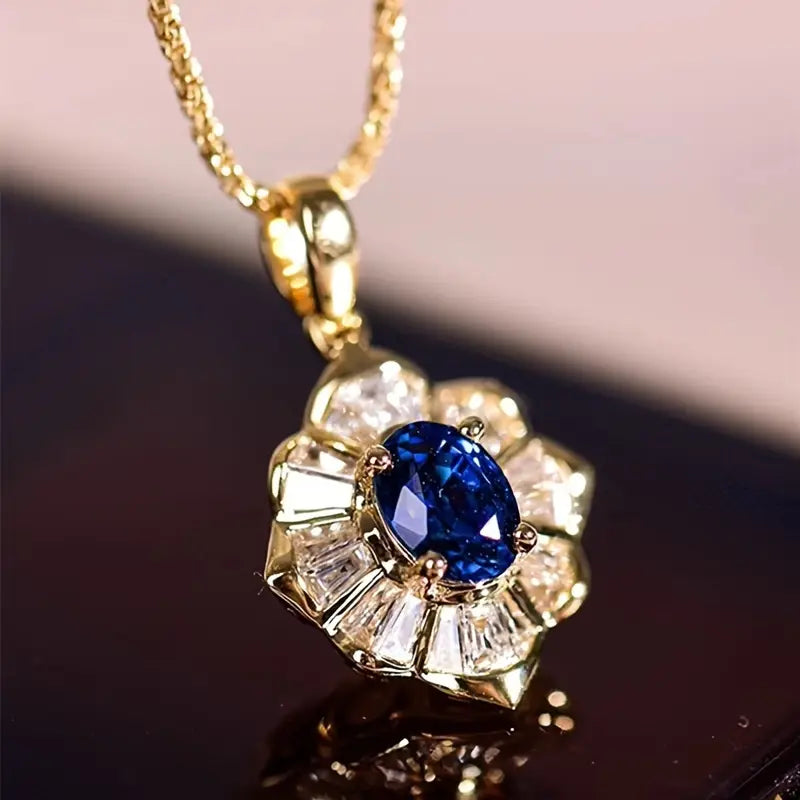 Kavella Noctazure Gemstone Necklace