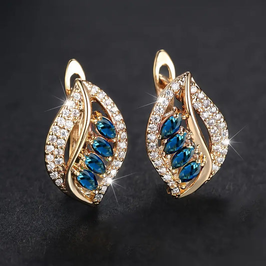Pendientes Isola Caelurelle con Piedras Preciosas | Oro