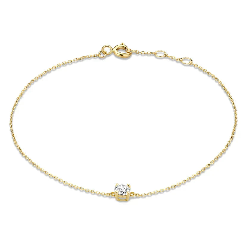 Clea Gemstone White Gold Bracelet