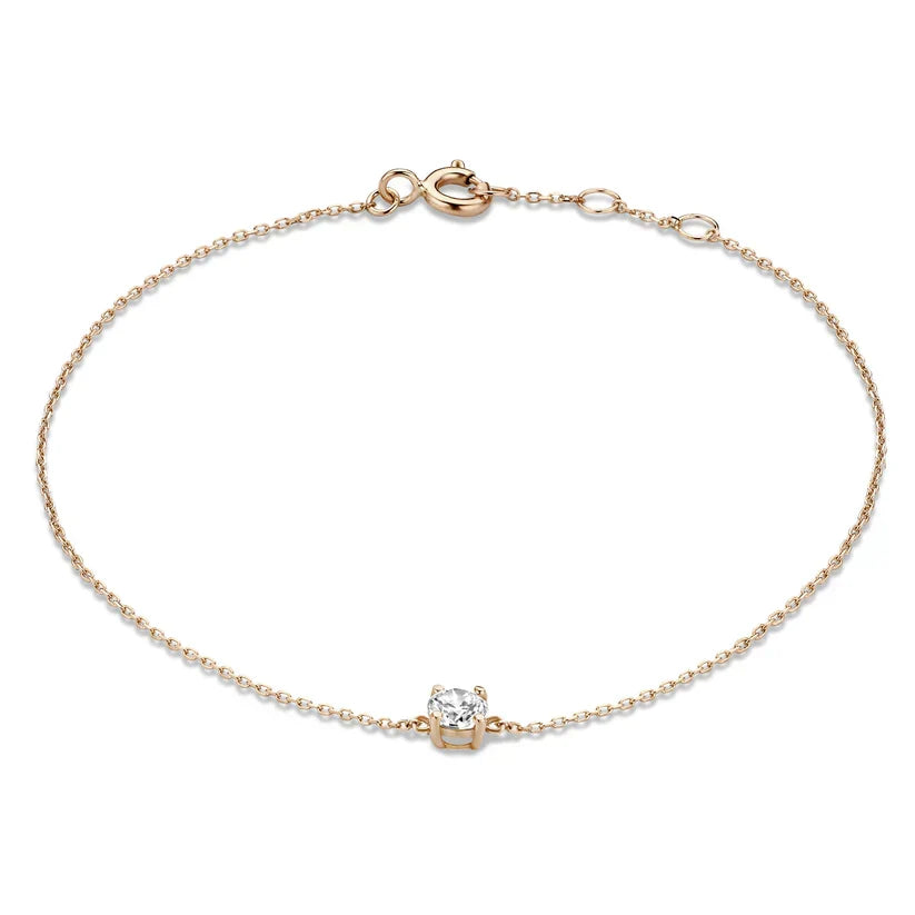 Clea Gemstone White Gold Bracelet