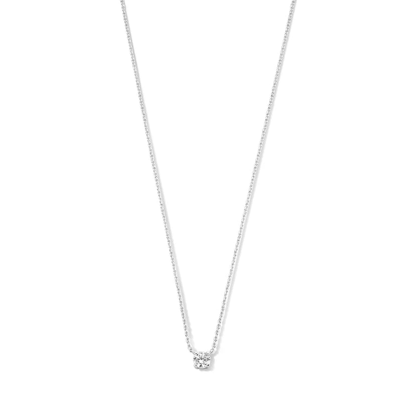 Clea Gemstone White Gold Necklace