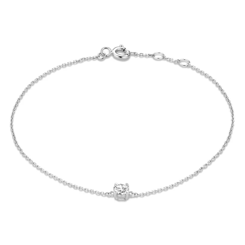 Clea Gemstone White Gold Bracelet