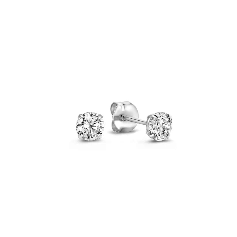 Larmes de Lune Stone Stud Yellow Gold Earrings