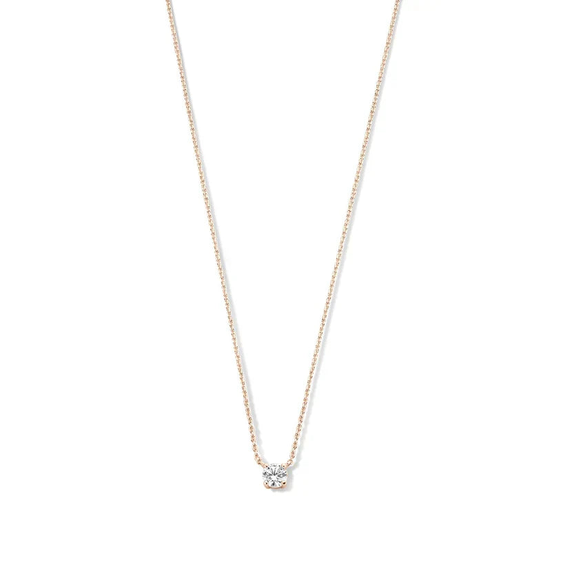 Clea Moissanite Yellow Gold Necklace