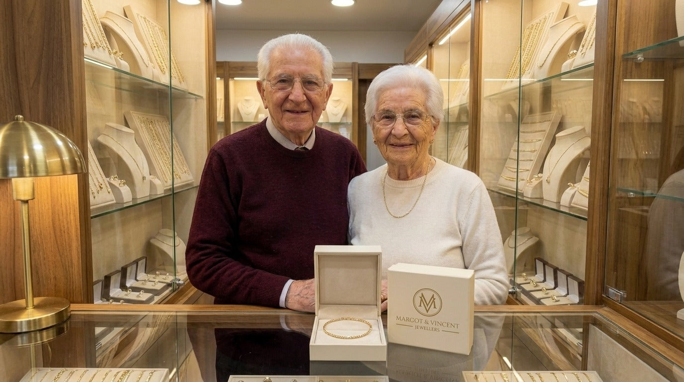 Margot and Vincent in their shop