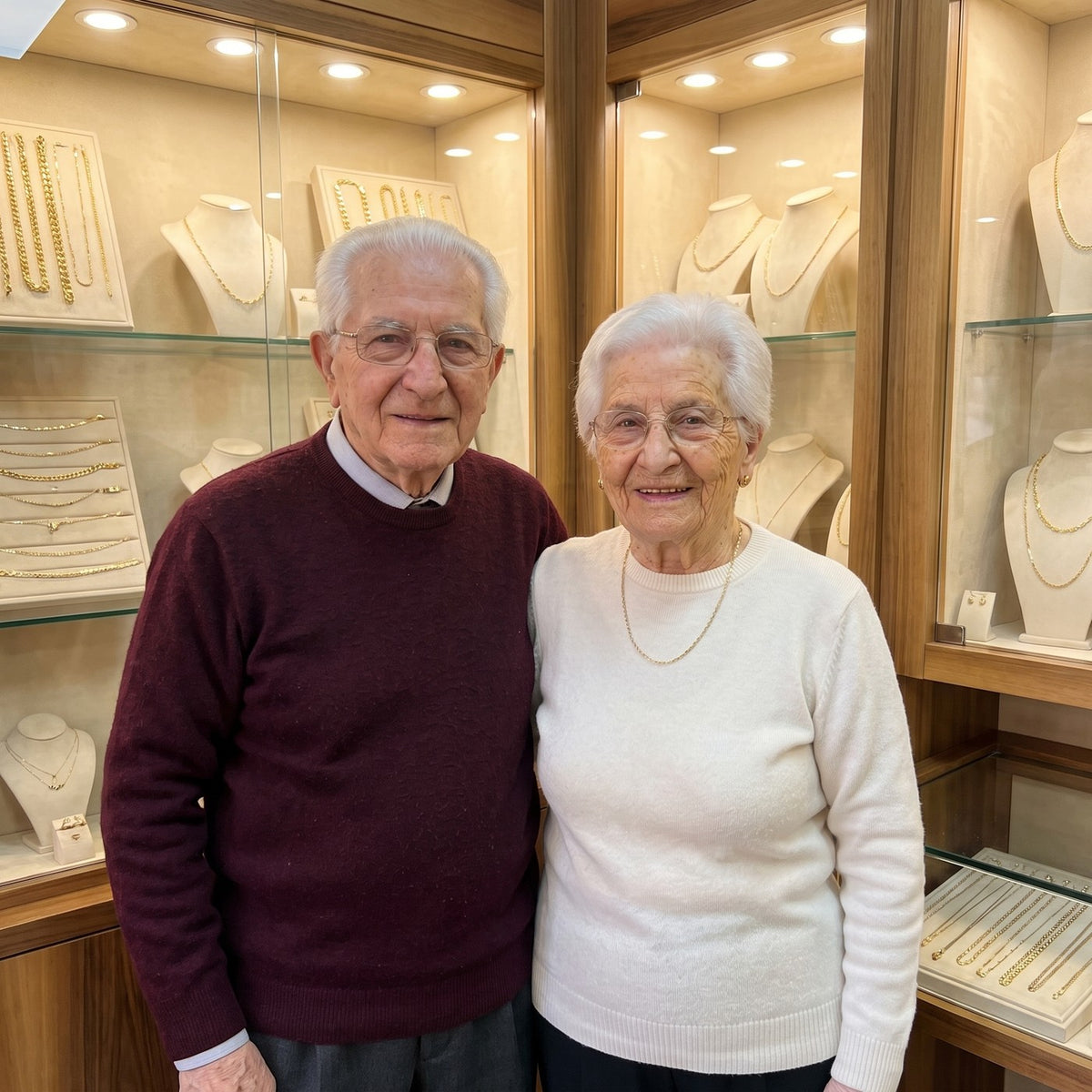 Margot and Vincent in the shop